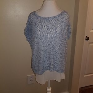 Lucky Brand Top Size XL with sheer detail